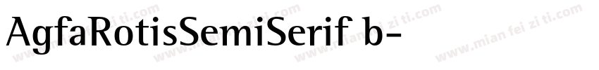 AgfaRotisSemiSerif b字体转换